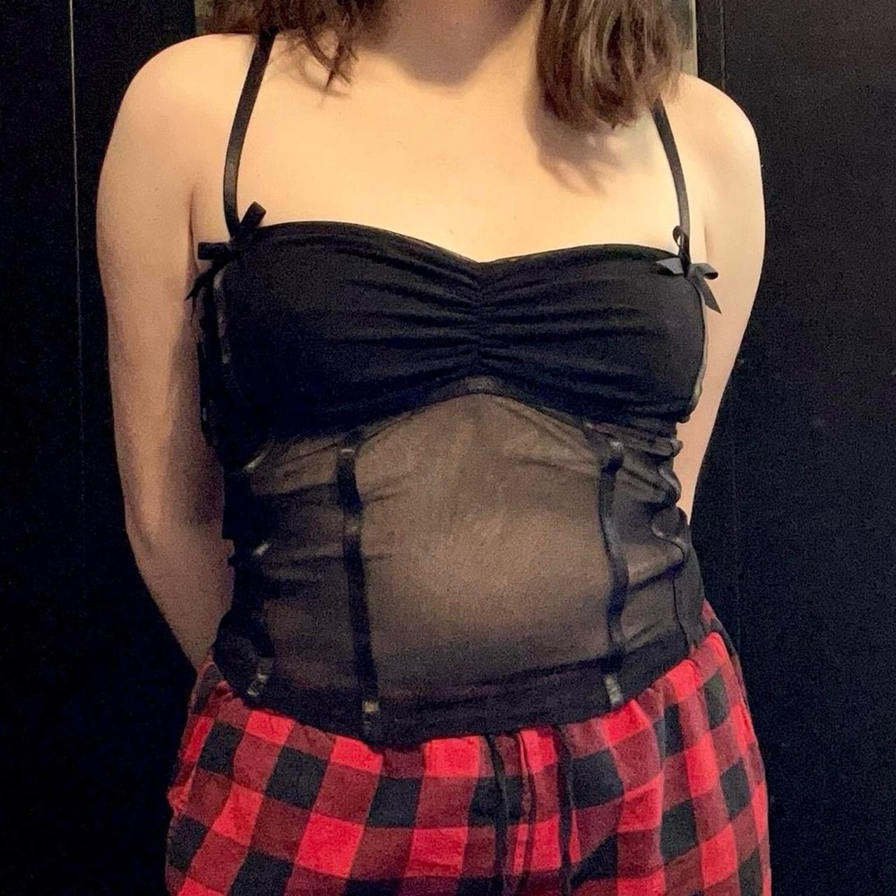 Forever 21 Black Sheer Camisole